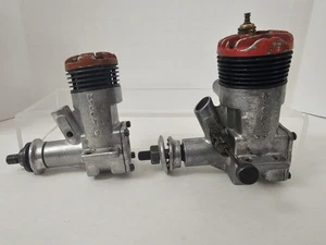 (2) Vintage McCoy Red Head 19 and 35 C/L Airplane Engine - Nice Cosmetically - Picture 1 of 11