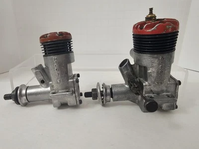 (2) Vintage McCoy Red Head 19 and 35 C/L Airplane Engine - Nice Cosmetically - Image 1 of 4