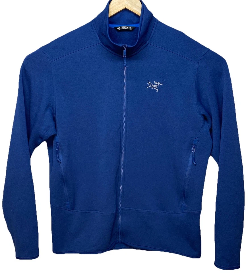 Arcteryx Mens Kyanite Jacket Fleece Full Zip Royal Blue Pockets Stretch Large - Image 1 of 4