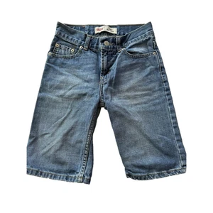 Levis 505 Blue Jean Shorts Size 10 Regular 100% Cotton VTG 90s - Picture 1 of 10