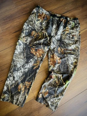 Russell Outdoors Treklite Mossy Oak Pants 2XL Hunting Zip-Off Shorts Camo Belted - Image 1 of 4