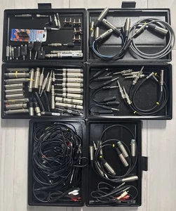 Large Mixed XLR Microphone Lot Shure Switchcraft Cables Adapters Connectors - Picture 1 of 8
