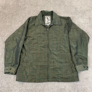 Vintage VOLCOM Jacket Mens Medium Green Shiny Nylon Shell Full Zip Beach Shake - Picture 1 of 11