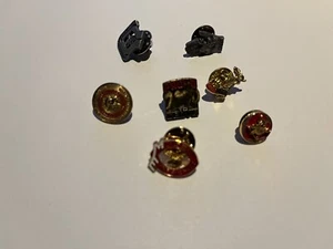 Lotto 7 spille fraternità ordine club alce vintage metallo cravatta bavero piccolo animale  - Foto 1 di 9