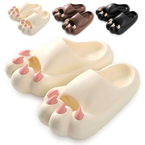 Bear Claw Cozy Clouds Slippers Anti-Slip Sandals Soft Slippers Cloud ...