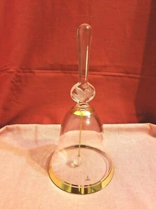 Vintage Sasaki Crystal Bell Handcrafted In Japan 7 1/2" Tall - Picture 1 of 10
