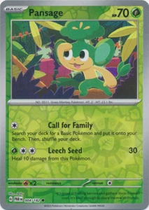 Pansage 004/182 Paradox Rift Pokemon TCG Reverse Holo - Picture 1 of 1