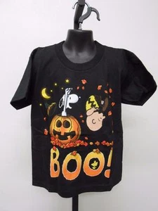 NEW Halloween "BOO" Charlie Brown Peanuts Youth Sizes M-L Shirt - Picture 1 of 4