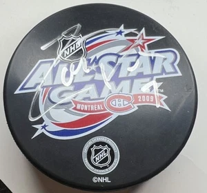Zach Parise Autographed Signed Autographed 2009 NHL All Star Game Logo Puck - Picture 1 of 3