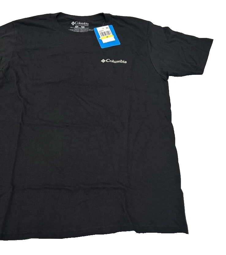 Columbia Men's Short Sleeve Logo Graphic T-Shirt Black Size M