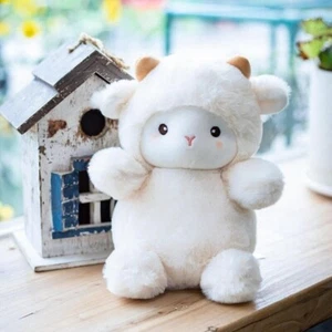 Stuffed Animal Sheep Soft Cute Lamb Plush Doll Play Toys White Birthday Gift - Picture 1 of 4
