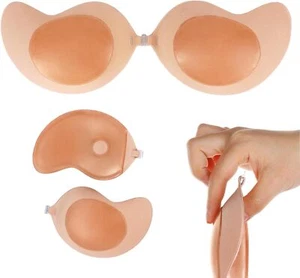 Double Sided Sticky Bra - Strong Adhesive Strapless Bra (Size:32-36A/B) - Picture 1 of 7