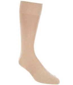 Roundtree & Yorke Gold Label Mens Dress Socks Cotton Blend Khaki SIZE:6-12.5 - Picture 1 of 2
