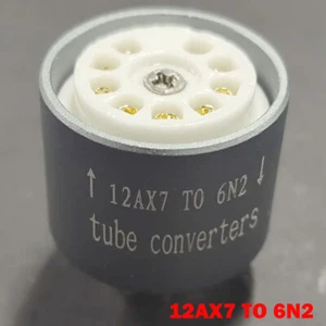 1 Pack ECC83 12AX7 To 6N2 Vacuum Tube Amplifier Convert Socket Adapter NEW - Picture 1 of 8