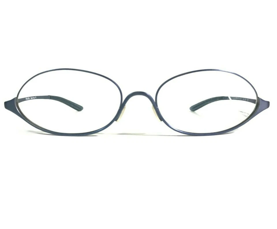 Monturas de gafas Prada VPR 57B 1AU-1S1 azules redondas ovaladas modernismo 54-17-135 Foto 1 de 4