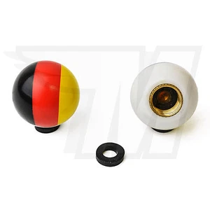 2x Ventilkappe aus Plastik für Autoreifen, Fahrradreifen | Deutschland Flagge - Bild 1 von 1