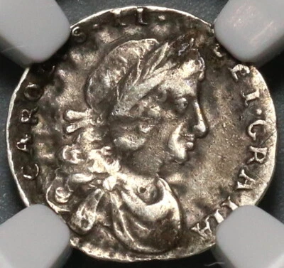 1683 NGC VF 30 Charles II Penny Mint Error Great Britain Silver Coin (19123101C) - Image 1 of 4