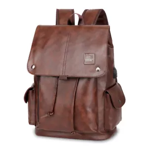 Mode Mann Vintage Rucksack USB Ladegerät Teenager große Schultasche Tasche - Bild 1 von 13