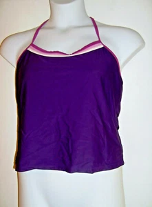 Old Navy Size XXL Purple Halter Tankini Top with Bra Shelf - Picture 1 of 2