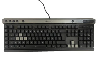 Corsair Raptor K30 Gaming Keyboard USB Red LED Macro Anti-Ghosting QWERTZ DE - Image 1 of 2