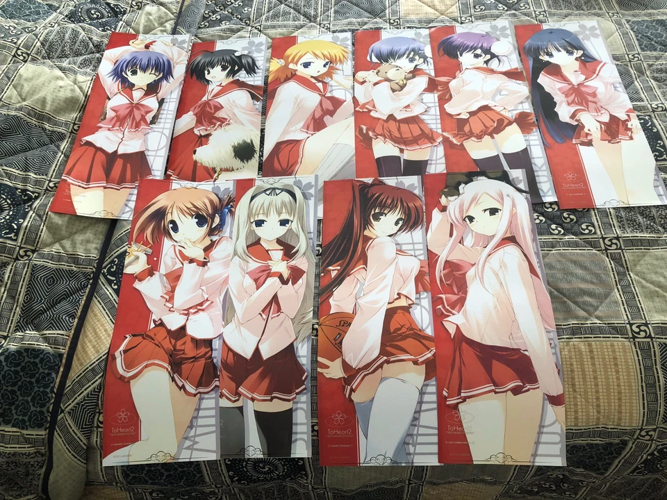 Lote de 10 pósters oficiales de arte To Heart 2 2005 dibujados por Mitsumi Misato Foto 1 de 1