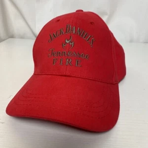 Jack Daniels Tennessee Fire Red Adjustable Hat 100% Cotton Brand New Adjustable - Picture 1 of 12