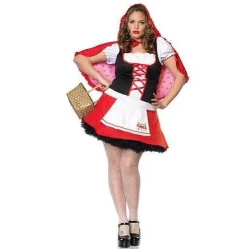 Plus Size Little Red Riding Hood Women's Costume Size 3X-4X, NEW - Image 1 of 4