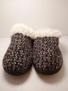 Isotoner Damen recycelt Popcorn Chenille Erin Clog Hausschuhe schwarz US: 7,5-8 - Bild 1 von 4