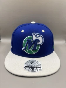 Dallas Mavericks Mütze Kappe tailliert Gr. 7 3/8 Mitchell Ness blau weiß NBA - Bild 1 von 9