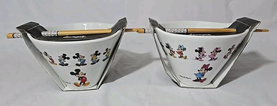 Disney Lilo Stitch Ramen Noodle Pasta Bowl Chopsticks Gift Set Ohana Family
