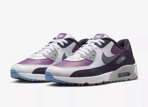 Zapatos de golf Nike Air Max 90 metálicos púrpura humo para hombre talla 13 DQ4128-155 Masters - Imagen 1 de 5