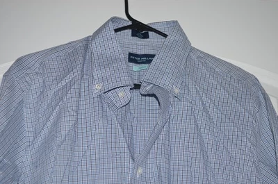 Peter Millar Crown Crafted Men's Size L Plaid Flex Finish Sport Shirt $248 NWT - Image 1 of 4