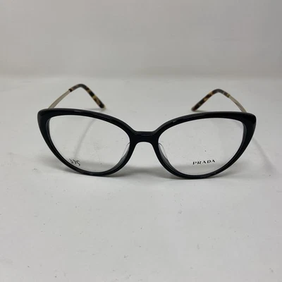 Prada EYEWEAR VPR 06W-F 1AB 55-16-145 BLACK GOLD ITALY EYEGLASSES Q193 - Image 1 of 4