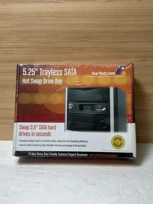 STARTECH HSB100SATBK 5.25" TRAYLESS SATA HOT SWAP DRIVE BAY FOR 3.5" HARD DRIVE - Image 1 of 4