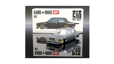 MINI GT KAIDO HOUSE #017 1/64 DATSUN 510 2 PUERTAS PRO STREET GREDDY GRIS - SELLADO Foto 1 de 3