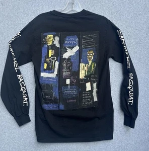 Jean Michel Basquiat Shirt Mens Medium Black Long Sleeve Graphic Tee Streetwear - Picture 1 of 4