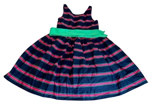 Ralph Lauren Kleid Mädchen 6x ärmellos gestreift - Bild 1 von 7