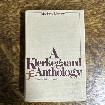 A Kierkegaard Anthology, Modern Library Edited by Robert Bretall 1959 HCDJ VG - Imagem 1 de 4