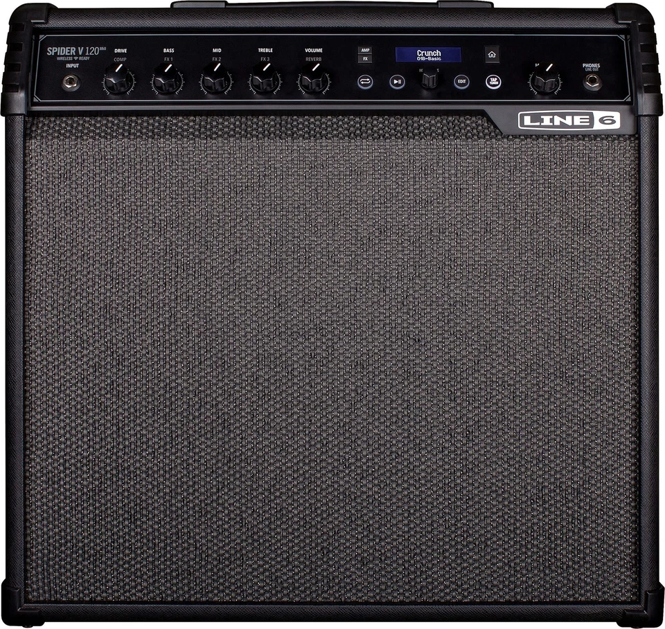 Line 6 Spider V 120 MKII Electric Guitar Combo Amplifier, 120W, Black - Image 1 of 3