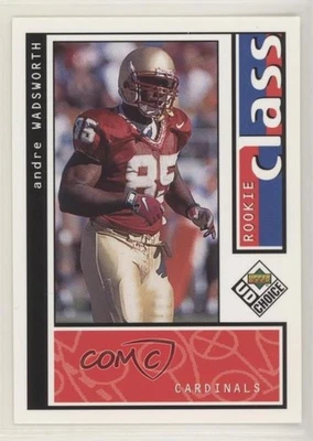 1998 Upper Deck UD Choice Class Reserve Andre Wadsworth #196 Rookie RC - Image 1 of 2