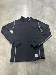 NIKE Dri Fit PRO Combat Size S Kids Compression Long Sleeve Gym Workout Top - Picture 1 of 3