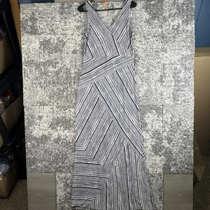 Tommy Bahama Terrance Stripe Maxi Dress Women S/P Long Blue White Beach Vacation - Picture 1 of 10