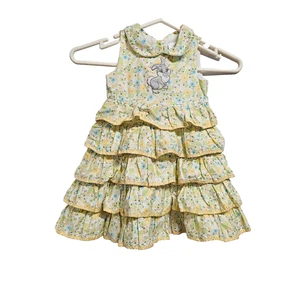 Disney Baby Thumper Bambi Toddler Dress Size 18-24M Flared Sleeveless Floral - Picture 1 of 12