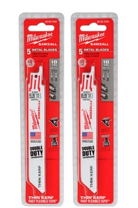 Milwaukee 48-00-5184 Sawzall Blades - 6in,  10 pcs (Bundle of 2) - Picture 1 of 5