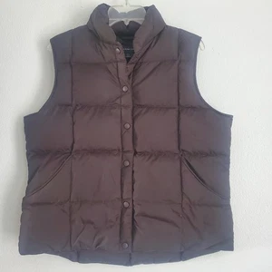 Chaleco acolchado Lands' End Puffer para mujer grande plumón de ganso sin mangas cálido al aire libre - Imagen 1 de 7