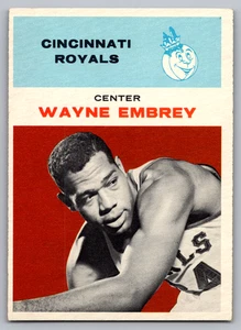 1961-62 FLEER #12 WAYNE EMBREY ROYALS ROOKIE - Picture 1 of 3