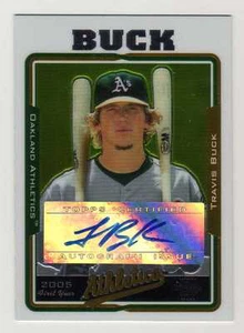 2005 Topps Update Chrome #223 Travis Buck Oakland Athletics Auto Autograph BV$10 - Picture 1 of 1