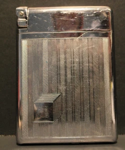 Porta cigarrillos y encendedor de metal Royal Case Lite de colección estilo Art Deco - Imagen 1 de 12