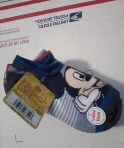 NEW KIDS DISNEY MICKEY MOUSE SOCKS 10 PAIRS SHOE VALUE PACK SIZE 10-4 - Picture 1 of 1