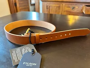 Filson 1 1/2" Leather Belt, 32in, TanLeather, Factory 1st, #20241430, Nwt's, USA - Picture 1 of 6